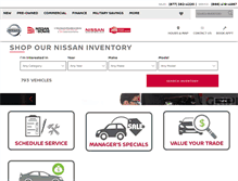 Tablet Screenshot of nissanofbowie.com